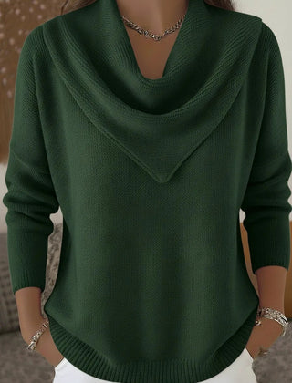 Verlune - Cowl Neck Pullover Sweater Casual Layering — view 6 of 6