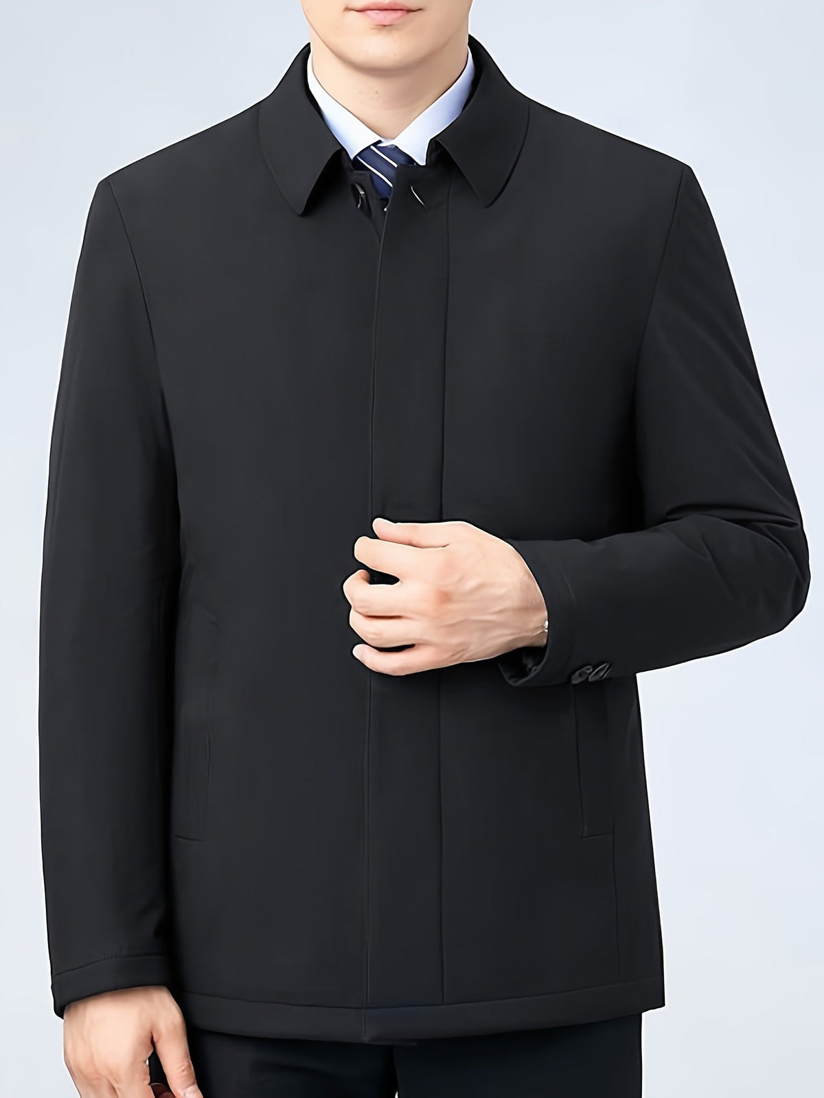 Verrano - Reversible Collar Zipper Jacket Autumn Winter Wear — view 6 of 10
