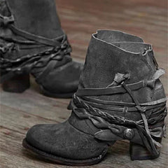 Vezara - Textured Ankle Boots For Casual Outings — view 2 of 3