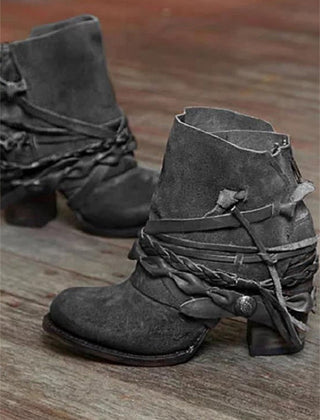 Vezara - Textured Ankle Boots For Casual Outings — view 2 of 3