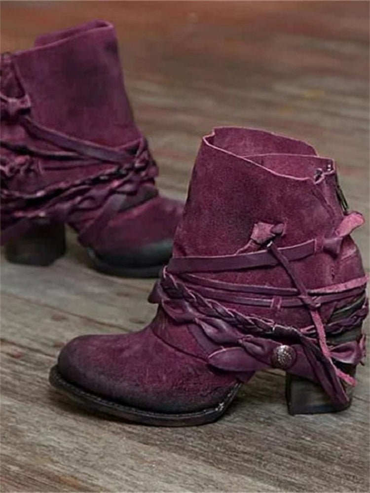 Vezara - Textured Ankle Boots For Casual Outings — view 3 of 3