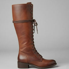 Voltrise - Studded Knee High Lace-Up Boots Evening Wear — view 6 of 10