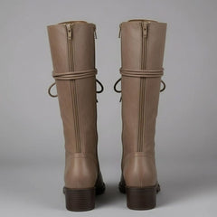 Voltrise - Studded Knee High Lace-Up Boots Evening Wear — view 7 of 10