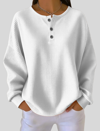 Windale - Waffle Knit Henley Sweatshirt Everyday Basic — view 2 of 4