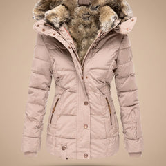 Winterhal - Longline Quilted Puffer Coat Faux Fur Hood — view 10 of 10