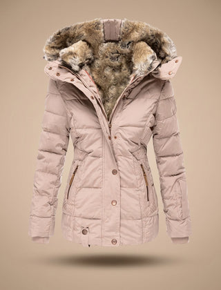 Winterhal - Longline Quilted Puffer Coat Faux Fur Hood — view 10 of 10