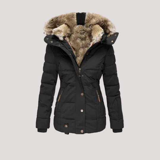 Winterlyn - Fur Hood Quilted Winter Jacket