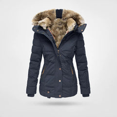Winterlyn - Fur Hood Quilted Winter Jacket — view 4 of 5