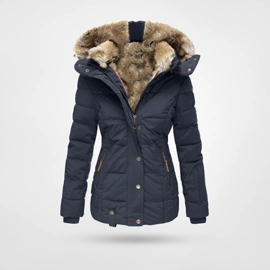 Winterlyn - Fur Hood Quilted Winter Jacket — view 4 of 5