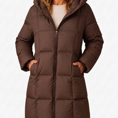 Wintervale - Hooded Puffer Jacket Mid Thigh Length