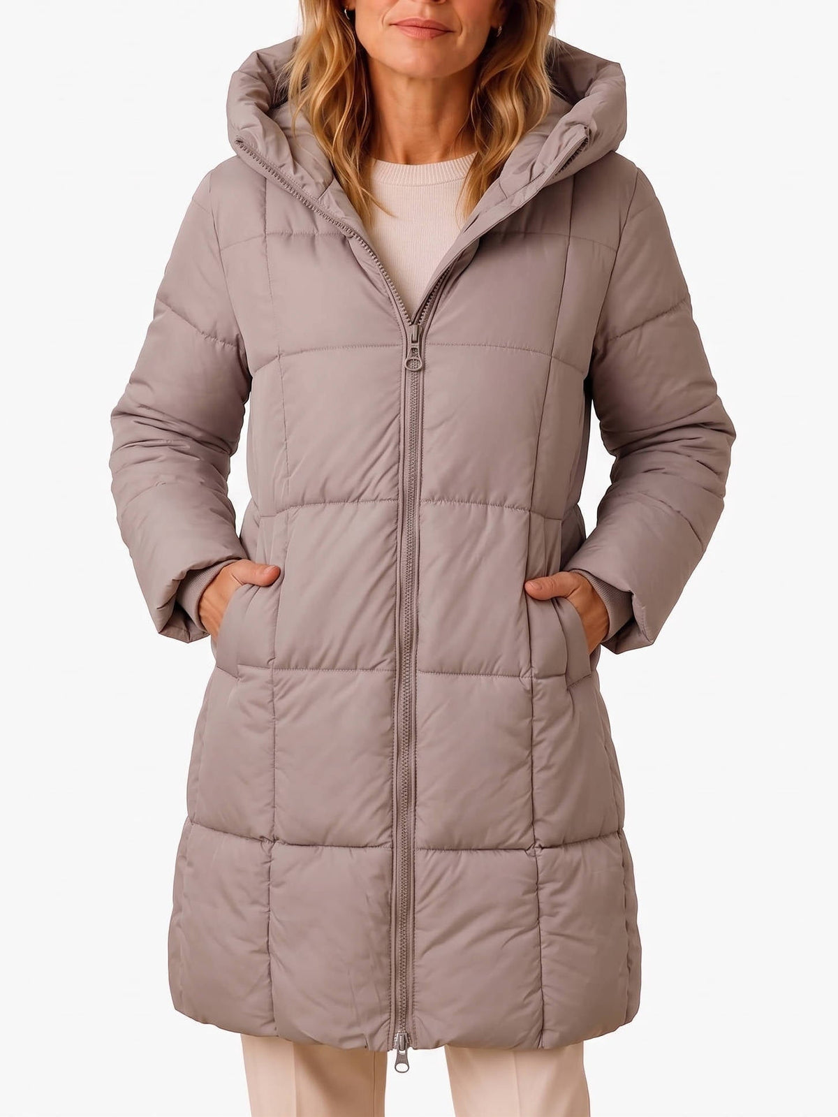 Wintervale - Hooded Puffer Jacket Mid Thigh Length — view 10 of 10