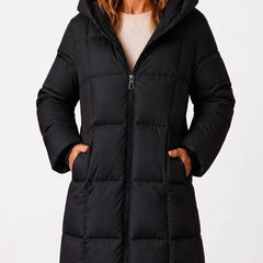 Wintervale - Hooded Puffer Jacket Mid Thigh Length — view 3 of 10