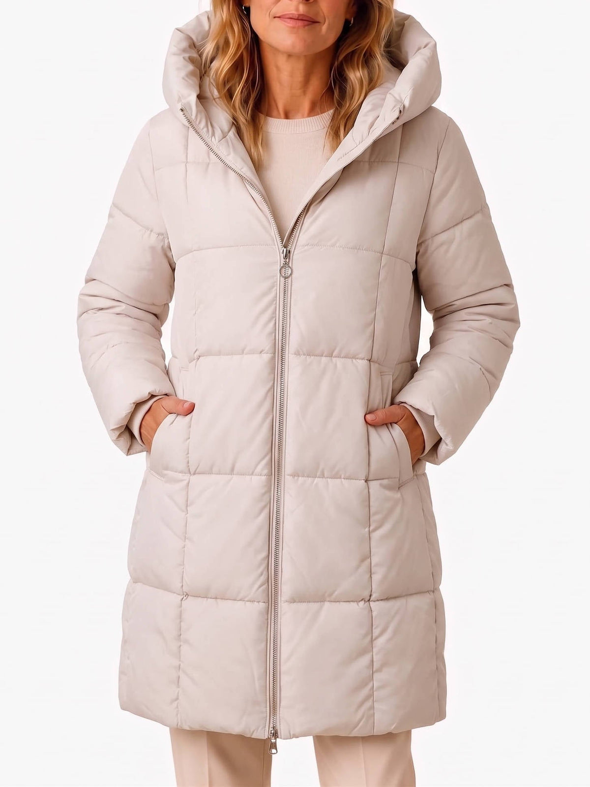 Wintervale - Hooded Puffer Jacket Mid Thigh Length — view 6 of 10