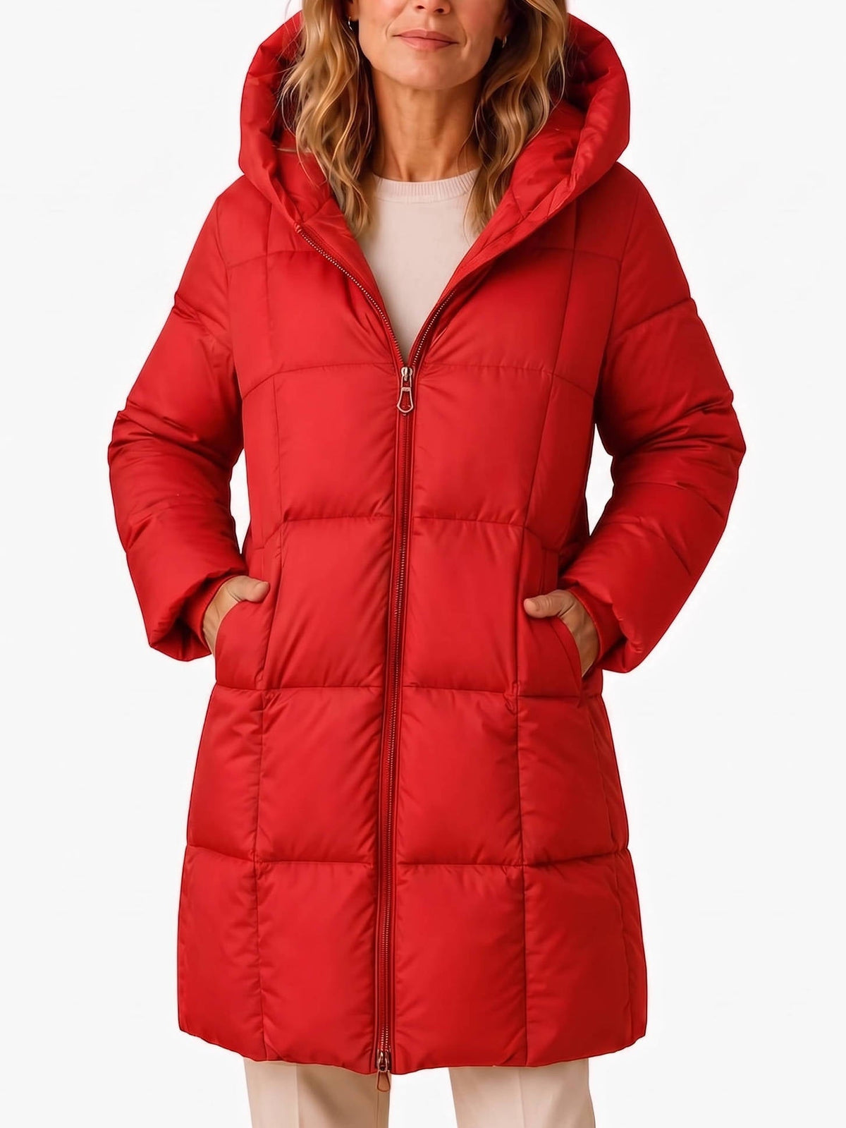Wintervale - Hooded Puffer Jacket Mid Thigh Length — view 8 of 10