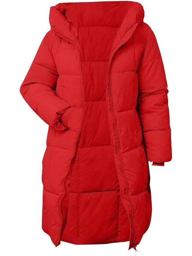 Wintervale - Hooded Puffer Jacket Mid Thigh Length — view 9 of 10
