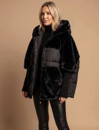 Frosthaven - Oversized Faux Fur Hooded Puffer Coat — view 2 of 5
