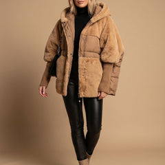 Frosthaven - Oversized Faux Fur Hooded Puffer Coat