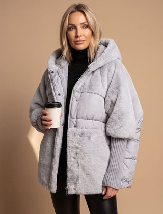 Frosthaven - Oversized Faux Fur Hooded Puffer Coat — view 3 of 5