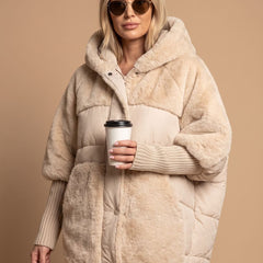 Frosthaven - Oversized Faux Fur Hooded Puffer Coat — view 4 of 5
