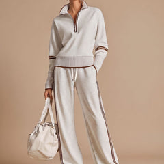 Marlowe - Half Zip Wide Leg Lounge Set — view 2 of 10