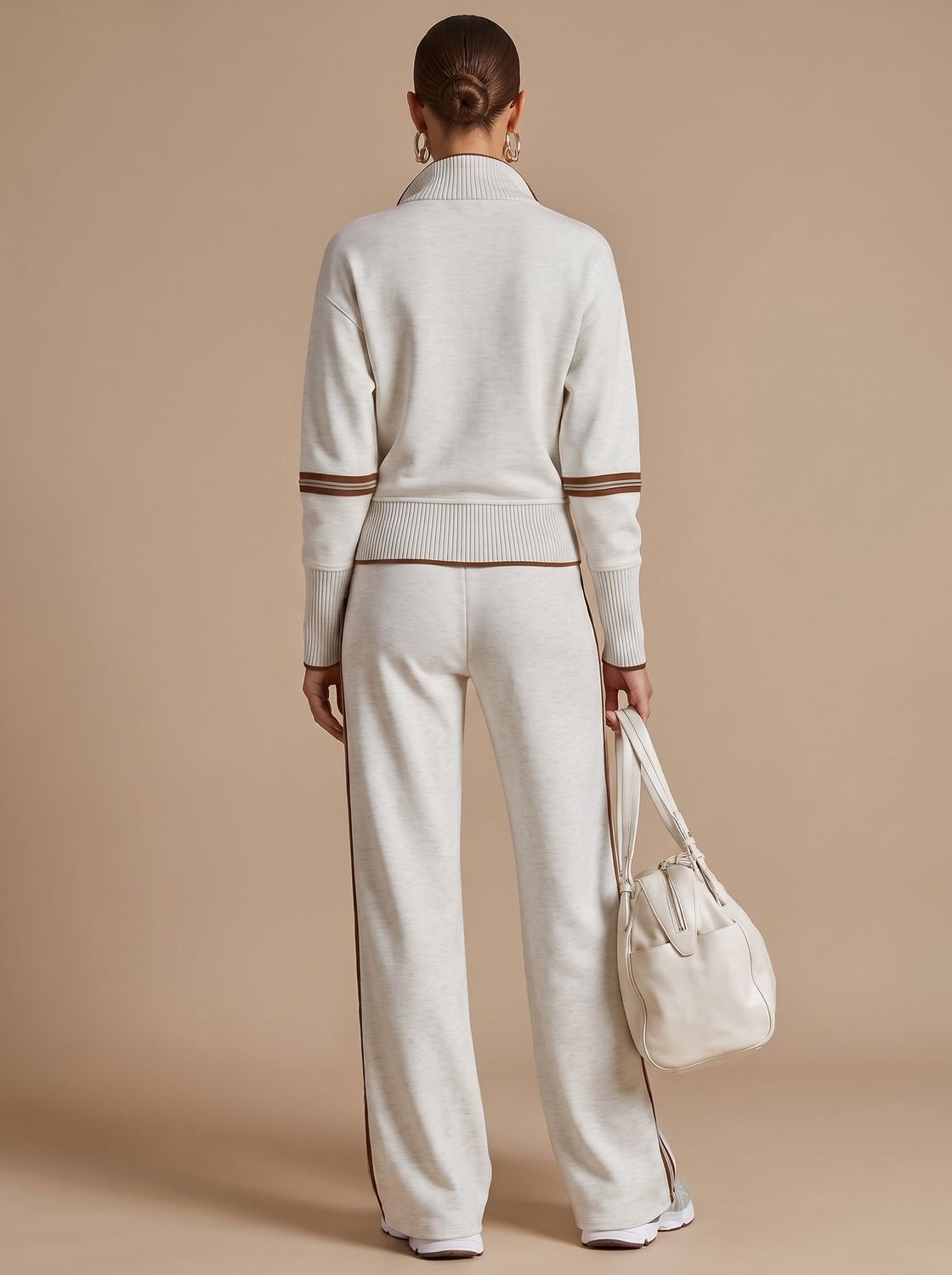 Marlowe - Half Zip Wide Leg Lounge Set — view 5 of 10