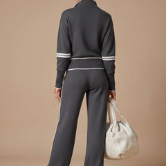 Marlowe - Half Zip Wide Leg Lounge Set — view 7 of 10