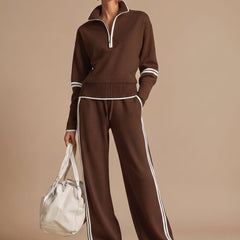 Marlowe - Half Zip Wide Leg Lounge Set — view 8 of 10
