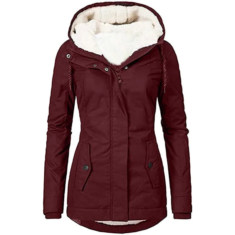 Woolmere - Sherpa Lined Hooded Winter Coat Cold Weather Commuting — view 6 of 6