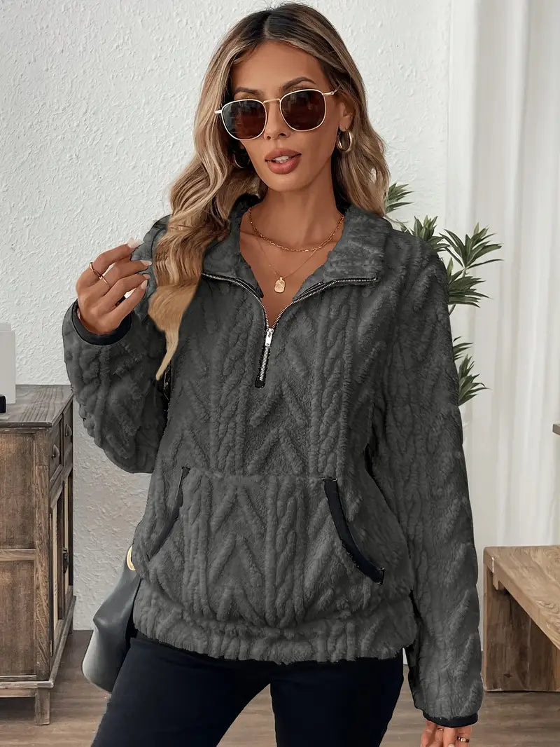 Wrenfield - Textured Fleece Pullover For Cold Weather Layering — view 8 of 9